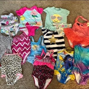 Toddler Girl Bathing Suit Bundle